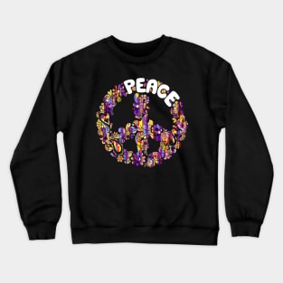 Love Peace Sign Crewneck Sweatshirt